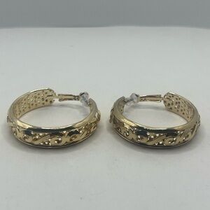 Gold plated Elegant Gold Hoop Earrings